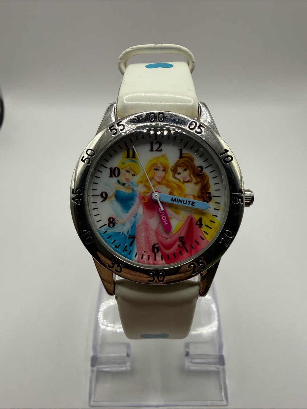Disney Princess Time Teacher Watch for Kids – Easy Analog Time (New Battery)